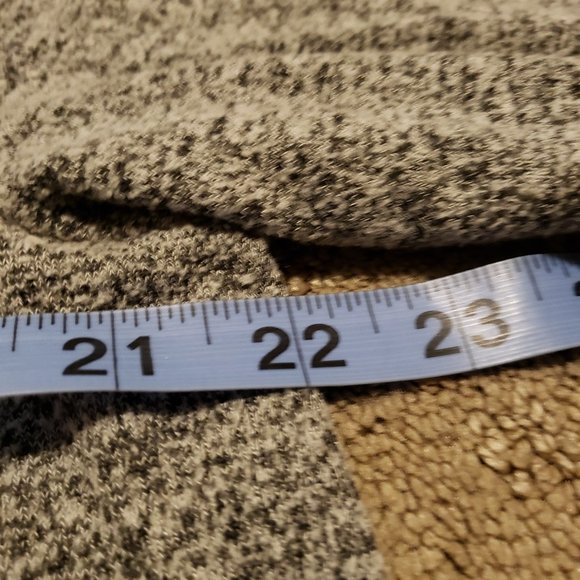 Lucky Brand Sweater Women's Large L Gray Western Split Hem V-Neck Long Sleeve - Picture 5 of 9